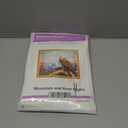 Dimxvean Stamped Cross Stitch Kits,Cross Stitch Kits for Adults Beginners,Embroidery Kits Full Range of Cross Stitch Stamped Kits Needlepoint Kits Cross Stitch Patterns-Mountain Eagles 16x20 inch