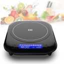 Single Induction Cooktop,1800W 110V Single Burner Cooktop,Induction Hot Plate with 5 Cooking Modes, Electric burner with LCD touch control,9 Temperature Levels & 4H Timer,Overheat protection