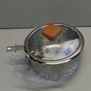 Stainless Steel Saucepan with Glass Lid, Uncoated Non-Toxic Sauce Pan Rivetless with Staly-Cool Handle, Induction Base 1.5QT Sauce Pot for Most Cooktops, Dishwasher Safe