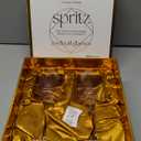 GLASSIQUE CADEAU Crystal Aperol Spritz Cocktail Glasses | Set of 2 | 15 oz Long Stemmed Goblets for Drinking Limoncello, Campari and Hugo Spritz | Elegant Glassware for Spritzer Drinks