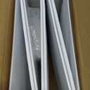 Amazon Basics 3-Ring Binder with Round Rings and Interior Pockets, 1-Inch, White, 4-Pack