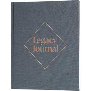 Skyline Grandparent Memory Book Family Tree & Legacy Journal Birthday Gifts for Nana, Grandpa & Grandma from Grandchildren (Space Blue)