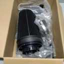 MOOSUN 4 inch Cold Air Intake Black Tube + Heat Shield for 1999-2006 GMC/Chevy V8 4.8L/5.3L/6.0L Silverado 1500/2500/3500 Black