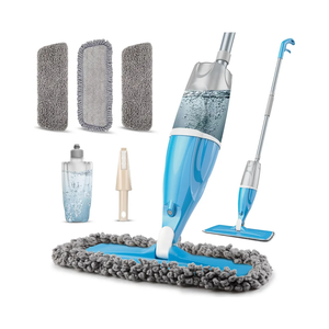 Spray Wet Mops for Floors Cleaning - EXEGO Refillable Floor Flat Mops with 3 Washable Pads for Swiffer Power mop - Home Commercial Dust Mop for Hardwood Laminate Ceramic Tile Wood Vinyl50+ bought in past month