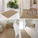 TYUU Pale Beige Bathroom Rug, Waffle Bath Mat Non Slip Washable Super Absorbent Quick Dry Boho Farmhouse Bathroom Decor, 30''x20'' / 1'8" x 2'6" Pale Beige