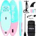 Kids Stand Up Paddle Board with Inflatable SUP Accessories, Non-Slip Comfort Deck Inflatable Paddle Board for Kid, Durable, Lightweight Fin for Youth & Kids