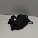 Low Cut Lace Backless Underwire Padded Push Up Plunge Bra Comfort Low back Bralette Convertible Strap (36C, Black)