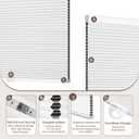Allesin Cordless Blackout Cellular Shades, Honeycomb Blinds for Windows, Thermal Insulated & Noise Dampening, Room Darkening Window Coverings for Bedroom & Nursery, White, 26" W x 64" H