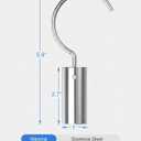 Hook for All Robotic Pool Cleaner, Stainless Steel Hook for Pool PolesAccessories for Pool Robot Removal, Retrieval Hooks for Pool Cleaner, Robot Hooks for Poles, Above Ground & Underwater (Silver)