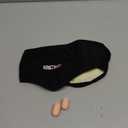 Sleep Mask & Earmuffs for Sleep - 2 in 1 Eye & Ear Mask, Comfortable & Soft for Side Sleepers (Black)