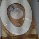 Bemis 1500EC Durable Wood Toilet Seat with Easy Clean Hinges, Made in USA, Elongated, Biscuit
