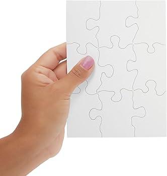 Blank Puzzles to Draw On - DIY Puzzle Craft & Pieces 