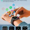 Fitpolo Smart Watches for Men Android & iPhone, Alexa Built-in [1.8" HD Screen] IP68 Waterproof Fitness Watch with Bluetooth Call (Answer/Make), Heart Rate/Sleep/SpO2 Monitor, 105+ Sports Tracker
