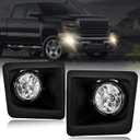 Fog Lights Compatible with 2014 2015 GMC Sierra 1500,Bumper Driving Fog Lamp Assembly, Halogen BulbsOEM-Style Replacement, DOT Certified1 Pair