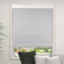 OCTO Cordless Blackout Roller Shades for Indoor Windows,Free-Stop Shade with Valance,Thermal Insulated Woven Fabric,UV Protection，Blinds for Home，Office，Easy to Install(72" H x 28" W, Grey)