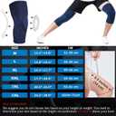 Professional Knee Brace for Pain Relief 2 Pack,Medical Knee Compression Sleeve, Knee Support with Horizontal Knit Tech for Meniscus Tear (Blue, X-Large)