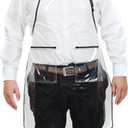 Waterproof Apron With Pockets For Women And Men. Chef, Server, Hairstylist, Dishwasher in Transparent/Clear/Black/White