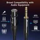 Cable Matters 6.35mm (1/4 Inch) TRS to XLR Cable - 10ft, Male to Female, XLR to 1/4 Cable