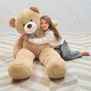 MaoGoLan Big Teddy Bear 55 inches Giant Bear Stuffed Animals Large Plushies Life Size Teddy for Children Adults (Brown)