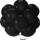 PartyWoo Black Balloons 20 pcs 18 Inch Latex Helium Matte Black Balloons for Baby Shower Birthday Graduation Casino Gaming Anniversary Retirement Pirate Race Car Theme Party Decorations Black-Y18