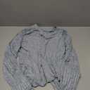 Saloogoe Tunic Sweatshirts for Women Crewneck Lightweight Sweaters Raglan Long Sleeve Shirts Fall Fashion Tops 2025 (Large, Gray)