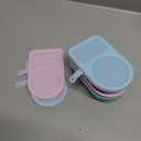 3 Pack Reusable Silicone Snack Containers with Lids, 8.5 OZ Double Compartment Snackle Box for Kids, Leakproof Small Snack Packs Container for Salad Dressing, School, Office, Travel, Picnic
