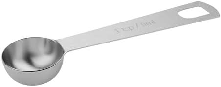 BERYLER 1PCS 1tsp (1/3tbsp, 5ml) Single Measuring Spoon, Stainless Steel Individual Teaspoons Only
