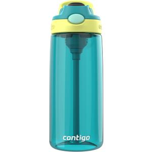Contigo AutoSpout Kids Water Bottle, 20oz, Pack of 1, Juniper/Limelight