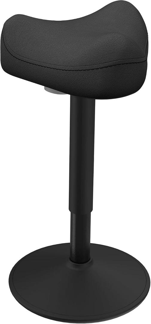 Standing Stool, Adjustable Ergonomic Office Chair Standing Desk Chair Swivel 360 Degree Swivel Tilting Balance with Saddle Seat for Active Learning Sitting, 29.52" H x 15.75" W x 14" D