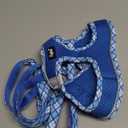 PUPTECK Dog Harness and Leash Set for Small Medium Dogs No Pull Step-in Soft Mesh Puppy Cat Vest Harnesses Reflective at Night, Upgraded New Blue XS (XS(CHEST 13"-14.5", 3-9 lbs))