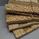 11 Inch Cube Storage Bins, Wicker Storage Baskets for Cube Shelf, Natural Foldable Square Baskets for Storage, Large Woven Storage Bin with Handle, Baskets for Pantry, Living Room Set of 4 (10.5x10.5x10.5)