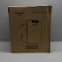 Cooluli 20 Liter Mini Fridge with Temperature Control - White Thermoelectric Cooler and Warmer for Bedroom, Office, Car, Dorm