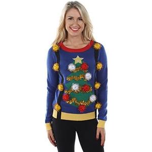 Tipsy Elves Women's Christmas Sweaters - Women's Ugly Christmas Sweaters - Embellished Winter Holiday Pullovers (S)