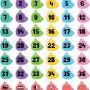 SICOHOME Line up Spots for Classroom Floor - 42Pcs Floor Numbers for Classroom Lining up Number Stickers for Back to School Kindergarten Preschool Elementary Supplies