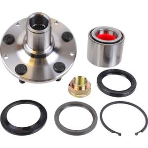 SKF Rear Wheel Hub Bearing Seal Press Spindle Knuckle Snap-Ring Rebuild Kit AWD BR930577K Aftermarket Part Compatible with Subaru 1992-2008