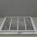 10"W x 10"H [Duct Opening Size] Steel Return Air Filter Grille - Removable Face/Door for 1 inch Filters -HVAC Vent Cover Grill - White [Outer Dimensions: 12 5/8"W X 12 5/8"H]