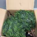 23 Inches Artificial Cedar Topiary Ball Trees with Ground Spike, 2 Pack UV Resistant Artificial Shrubs, Fake Evergreen Artificial Plant Bushes for Indoor Outdoor Front Porch Garden