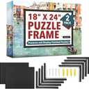 [2 Pack] Puzzle Frame Kit to Display Your Puzzles - Easy to Assemble Frames for Jigsaw Puzzles - Puzzle Mounting Kit with Screws - 18x24