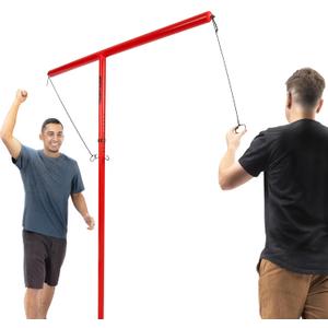 GoSports Tower 5 Giant Ring Swing Versus Game for Adults and Family - Hook and Ring Outdoor Yard Game