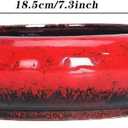 Garden Bowl Planter Water Plant Pot Water Lily Pots Hydroponic Planter Bonsai Pots Garden Decorative Cactus Stand Flower Container Daffodil Pot Bowl (Ivory White)