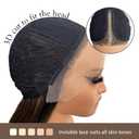 SISgrace 2/27 Ombre Highlight Lace Front Wigs Synthetic Body Wave Wear and Go 13x4x1 T-part Lace 28 Inch Pre-Plucked HD Glueless Ombre Lace Front Wig for Black Women