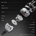 A-Premium Alternator Compatible with Volvo XC60 2010/2013-2014, XC90 2007-2014, S60 2011-2013, XC70 2008-2010/2013-2015, S80 2007-2015, V70 & Land Rover LR2, 12V 150A 18-Groove Decoupler Pulley CCW