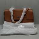 LOVEVOOK Laptop Bag for Women Work Tote Messenger Bag Waterproof Business Office Professional Handbag Shoulder Bag (15.6in, Brown)