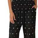 Ekouaer Women's Two Piece Lounge Set Short Sleeve Shirt and Capri Pants Mumu Pajama with Pockets Loungewear Pjs Sets M