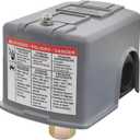 Water Pressure Switch 30-50 PSI Well Pump Pressure Switch Auto Electrical Control Adjustable Differential, 1/4" Female NPT