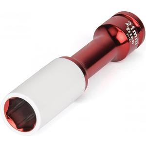 Titan 21121 1/2-Inch Drive x 21mm Non-marring Impact Extra-Long Lug Nut Socket