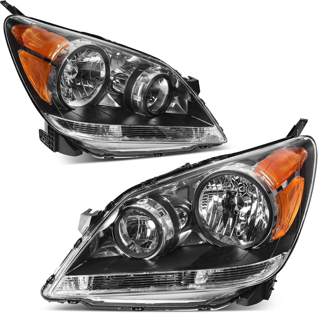 AUTOSAVER88 Headlights Assembly Compatible with 2005 2006 2007 Odyssey 05 06 07 2005-2007 Headlamps Passenger and Driver Side