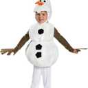 Olaf Costume for Kids Snowman Dress up Boys Halloween Cosplay Jumpsuit, Small