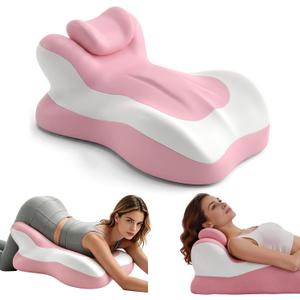 Ergonomic Reading Pillow, Memory Foam Wedge Pillow, Adjustable Neck Pillow, Middle