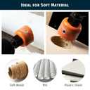 12PCS Hole Saw Kit, Carbon Steel Hole Saw Set 3/4"-3" (19-76mm), 9 Sizes with Mandrels, Drill Bits & Hex Key, Quick Assembly for Wood, Drywall, PVC Plastic
